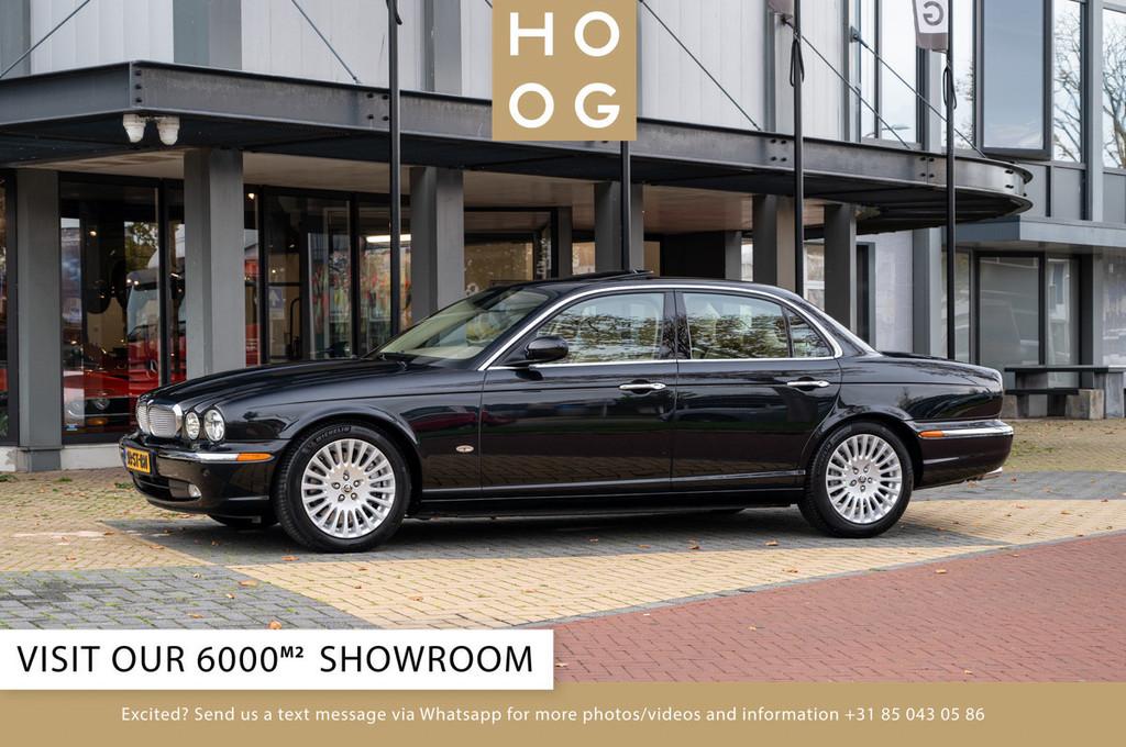 Jaguar XJ 4.2 (X350) Super V8 (bj 2006, automaat), Auto's, Automaat, Gebruikt, Blauw, Bedrijf