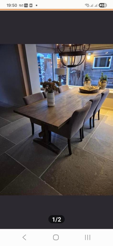 Kloostertafel Aura Peeperkorn, Ophalen, Rechthoekig, 200 cm of meer