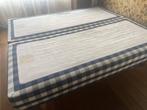 Hastens bed 180 x 210 (2 bedden), Huis en Inrichting, Ophalen, Gebruikt, Blauw, 210 cm
