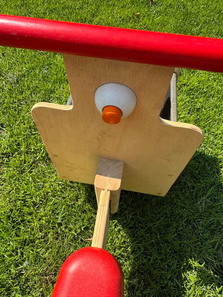 Plantoys houten bakfiets - Zo goed als nieuw, Kinderen en Baby's, Speelgoed | Buiten | Voertuigen en Loopfietsen, Zo goed als nieuw