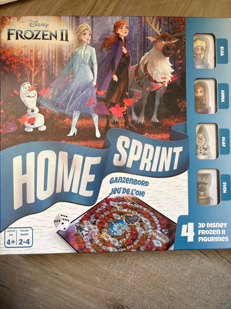 Disney Frozen II Ganzenbord Spel - Nieuwstaat, Hobby en Vrije tijd, Gezelschapsspellen | Bordspellen, Drie of vier spelers, Ophalen of Verzenden