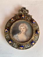 Antieke hanger met portret Marie Antoinette, Antiek en Kunst, Ophalen of Verzenden