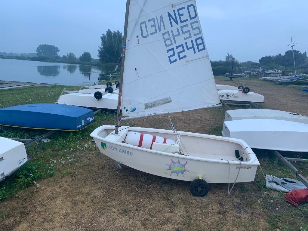 Optimist, Watersport en Boten, Ophalen of Verzenden, Gebruikt, Overige typen, Minder dan 15 m²