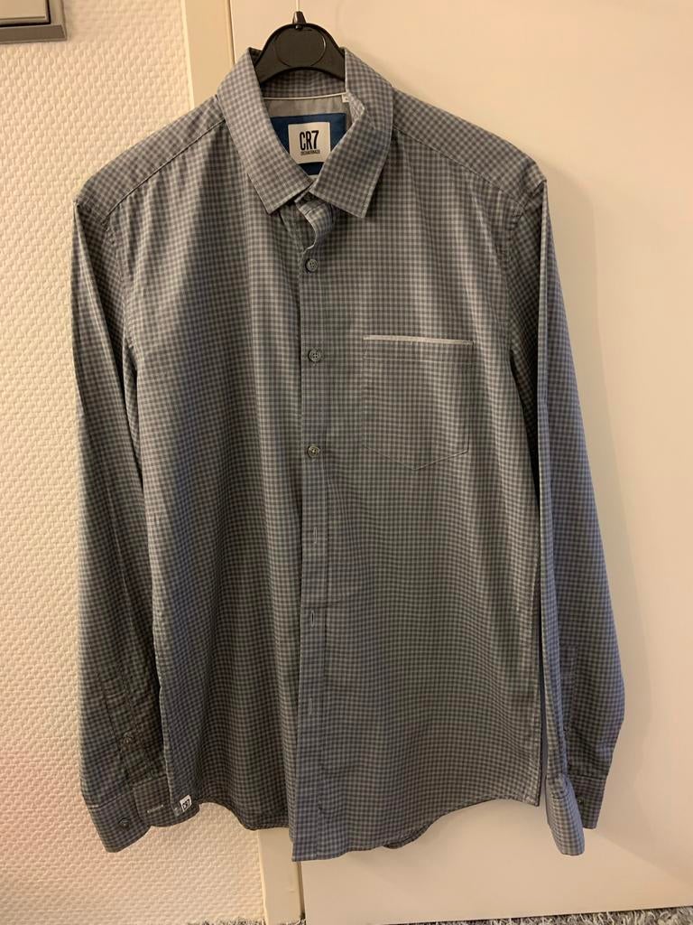 Christiano ronaldo hemd classic fit maat 39/40, Kleding | Heren, Overhemden, ., Zo goed als nieuw, ., Grijs