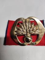 Oud koperen baretembleem Garde Grenadiers., Verzamelen, Ophalen of Verzenden, Landmacht, Nederland, Embleem of Badge