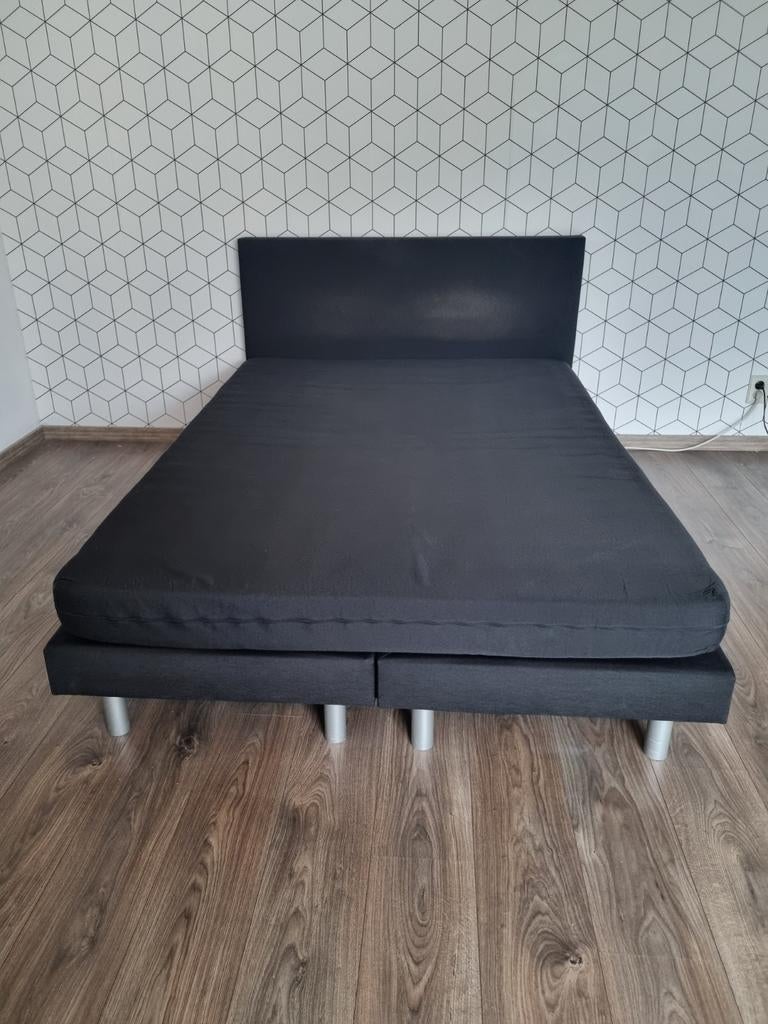 GRATIS (logeer)bed, Huis en Inrichting, Slaapkamer | Boxsprings, Ophalen, Gebruikt, Zwart, 140 cm
