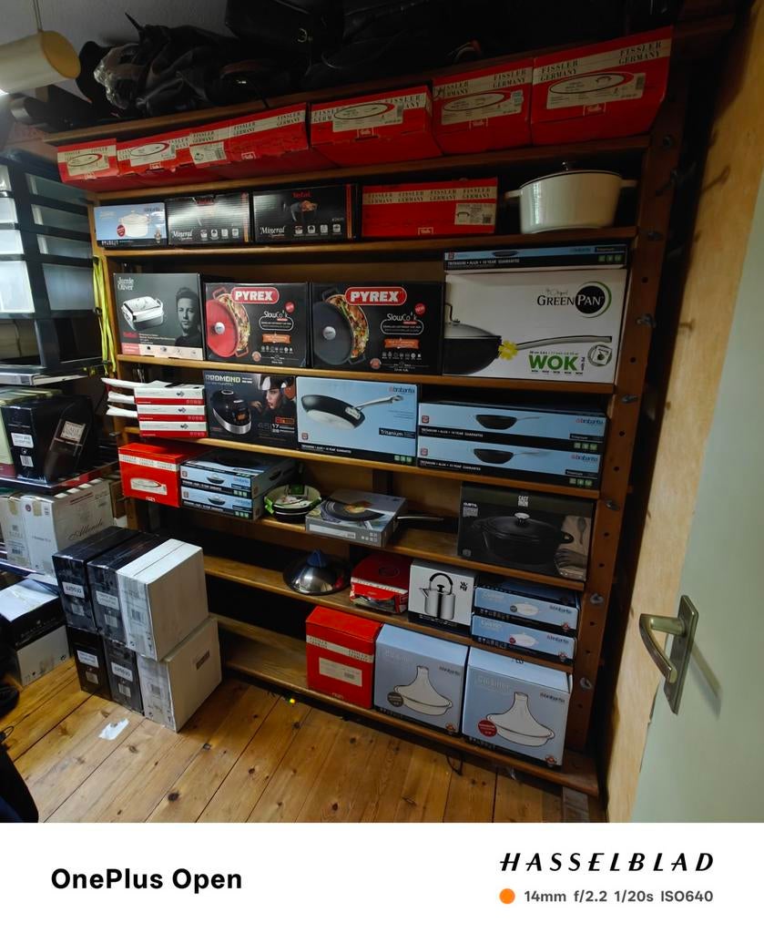 Grote collectie nieuwe pannen van topmerken, Gietijzer, Nieuw, Ophalen of Verzenden, Keramische plaat