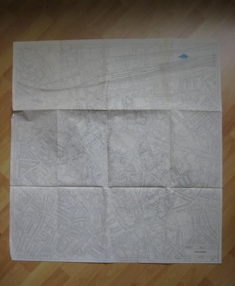 Oude Eindhoven centrum gemeente tekening 1987, Ophalen of Verzenden, A1 t/m A3