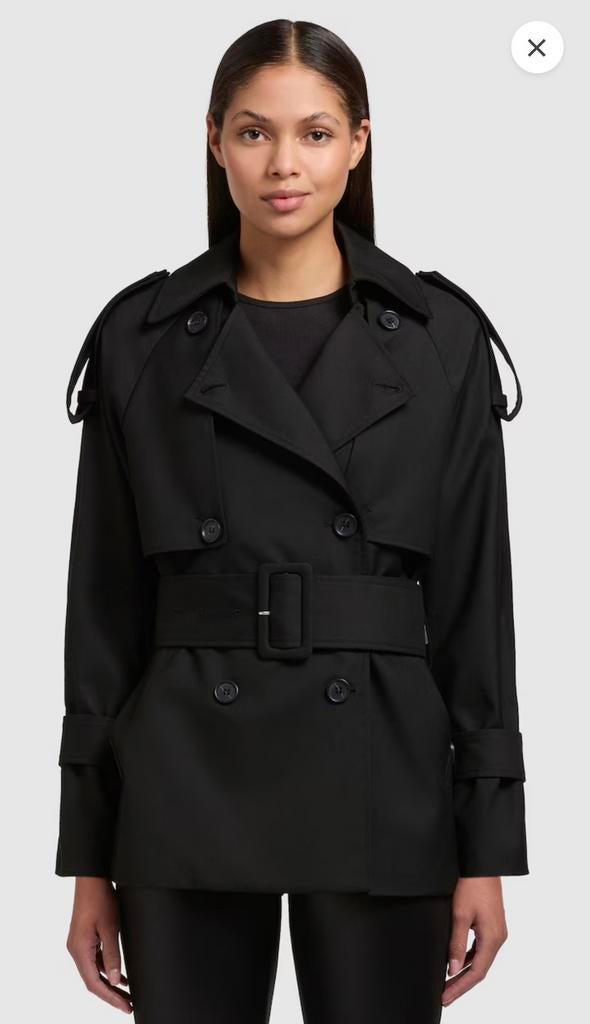 Trenchcoat Khujo nieuw, Ophalen of Verzenden, Nieuw, Maat 42/44 (L), Zwart