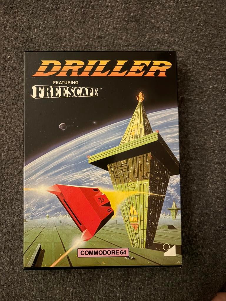 Driller featuring Freescape – C64 (1987), 1 speler, Racen en Vliegen, Ophalen of Verzenden, Zo goed als nieuw