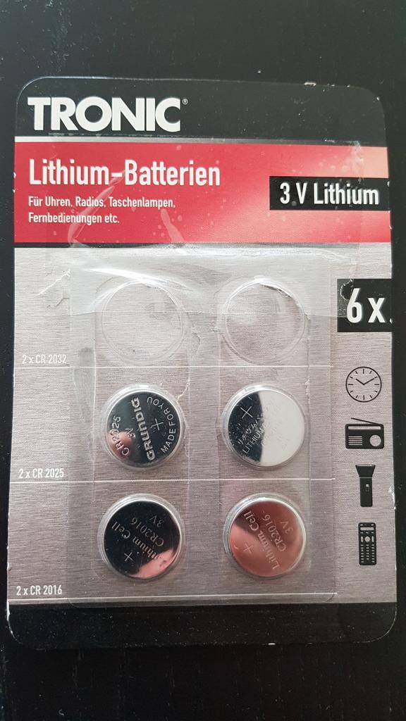 Batterien CR2016 + CR2025, Ophalen of Verzenden, Nieuw