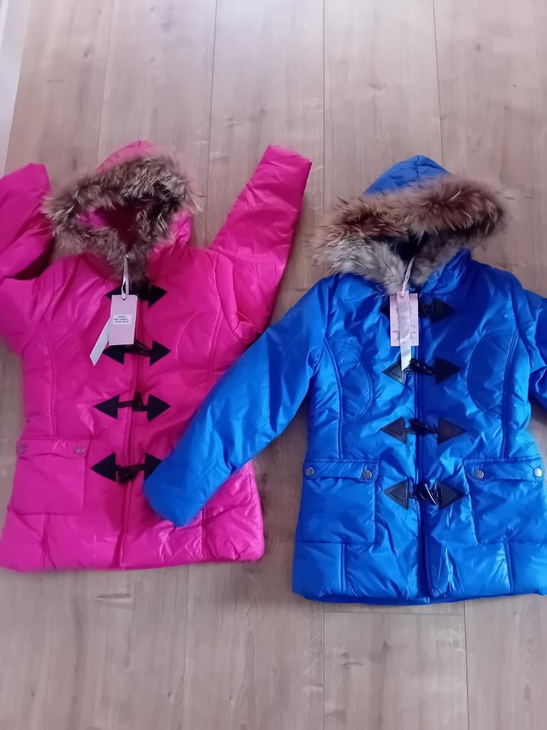 2 gloednieuwe meisjeswinterjassen maat 140, Kinderen en Baby's, Kinderkleding | Maat 140, Ophalen of Verzenden, Nieuw, Meisje