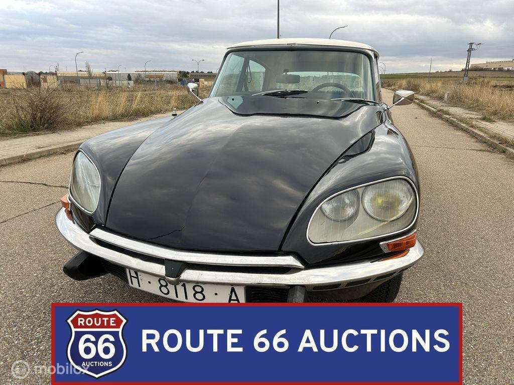 Citroën DS23 IE | 1974 | Route 66 Auctions, Auto's, Overige carrosserieën, Citroën, Zwart, Bedrijf