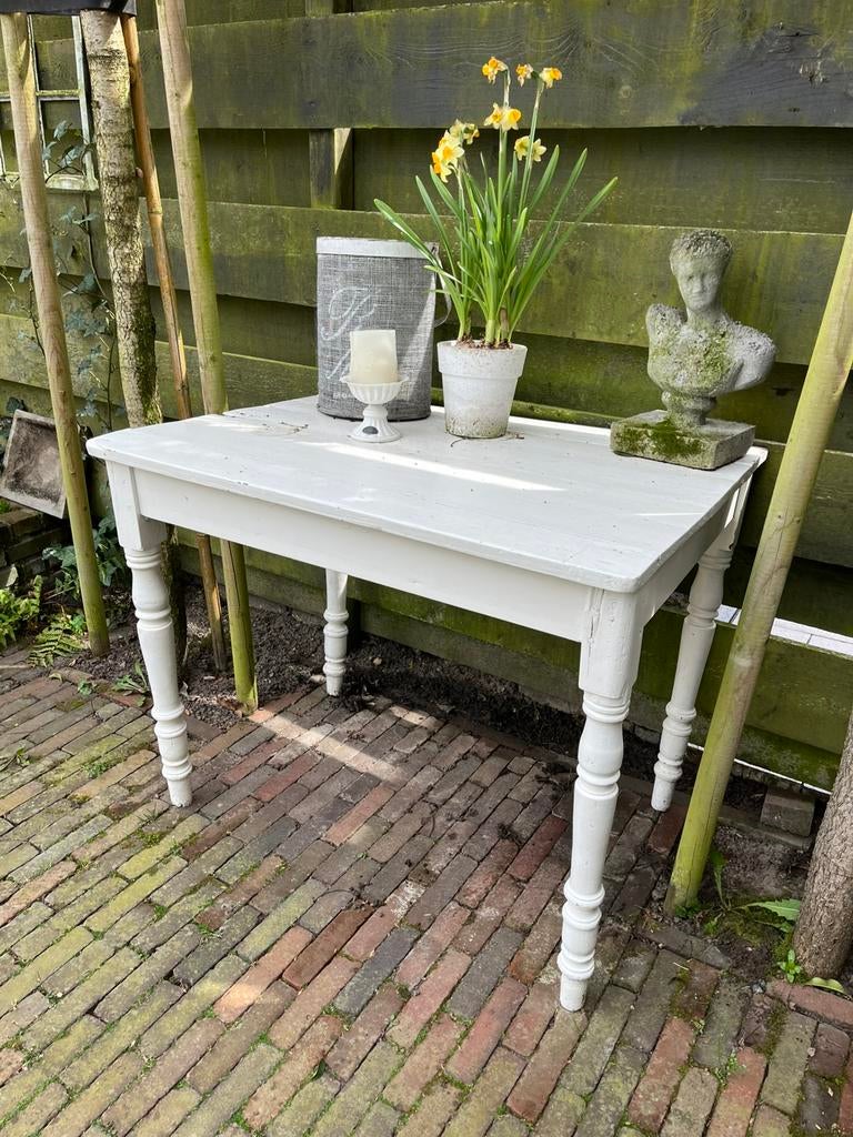 Tafel MOET WEG, Ophalen, Zo goed als nieuw, Rechthoekig, Hout