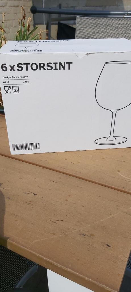 6 Wijnglazen  nieuw, Ophalen, Nieuw, Overige typen