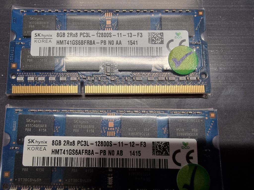 16GB (2x8GB) 1600Mhz PC3L-12800 DDR3 2RX8 Sk-Hynix, Computers en Software, RAM geheugen, DDR3, Ophalen of Verzenden, Zo goed als nieuw
