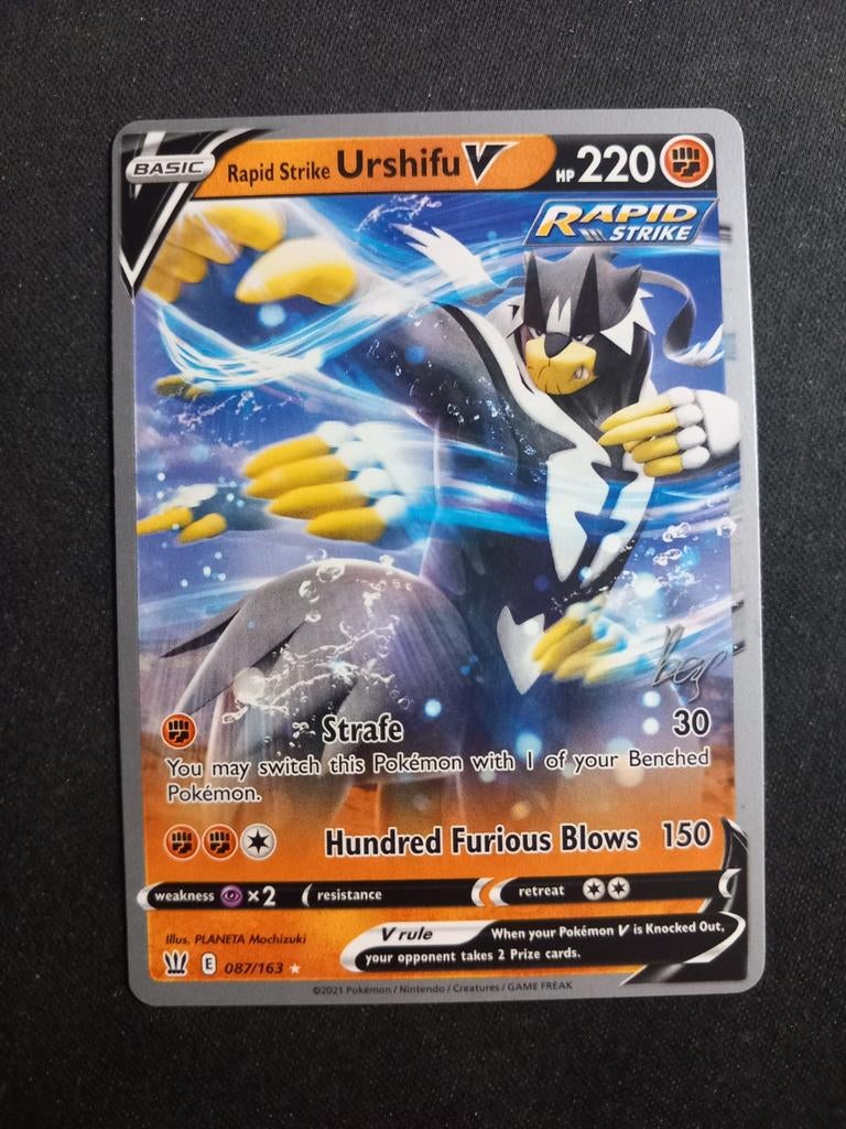 Rapid Strike Urshifu V 087/163 World 2022 Promo Lashmet NM, Verzenden, Zo goed als nieuw, Losse kaart