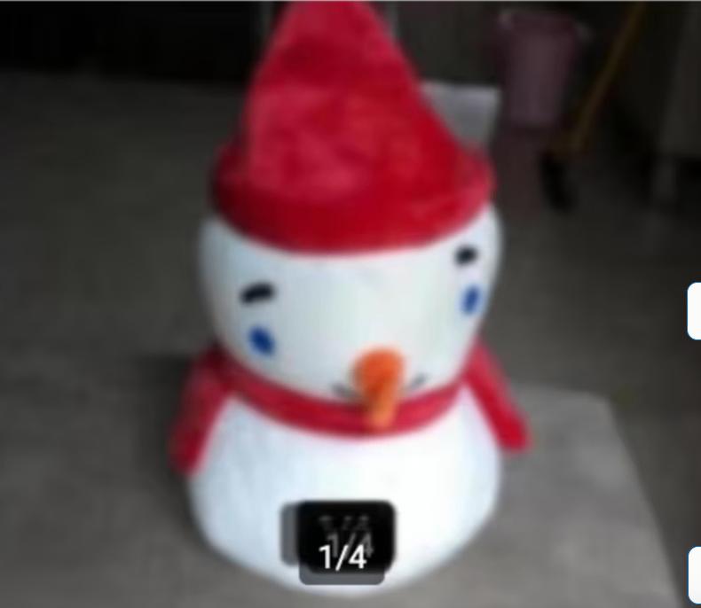 Kerst knuffel hoogte 35 cm, Ophalen of Verzenden, Zo goed als nieuw, Overige typen