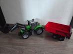 Bruder Tractor (Deutz) met aanhangwagen, Kinderen en Baby's, Ophalen of Verzenden, Zo goed als nieuw