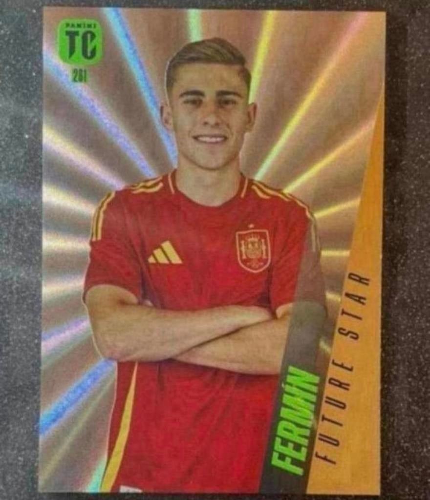 Panini Top Class 2025   FUTURE STAR   FERMÍN LÓPEZ   ESPAÑA, Hobby en Vrije tijd, Stickers en Plaatjes, Verzenden, Zo goed als nieuw