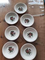 WEDGWOOD MOSS ROSE - 7 COMPOTE SCHAALTJES, Ophalen of Verzenden, Zo goed als nieuw, Kom(men), Wedgwood