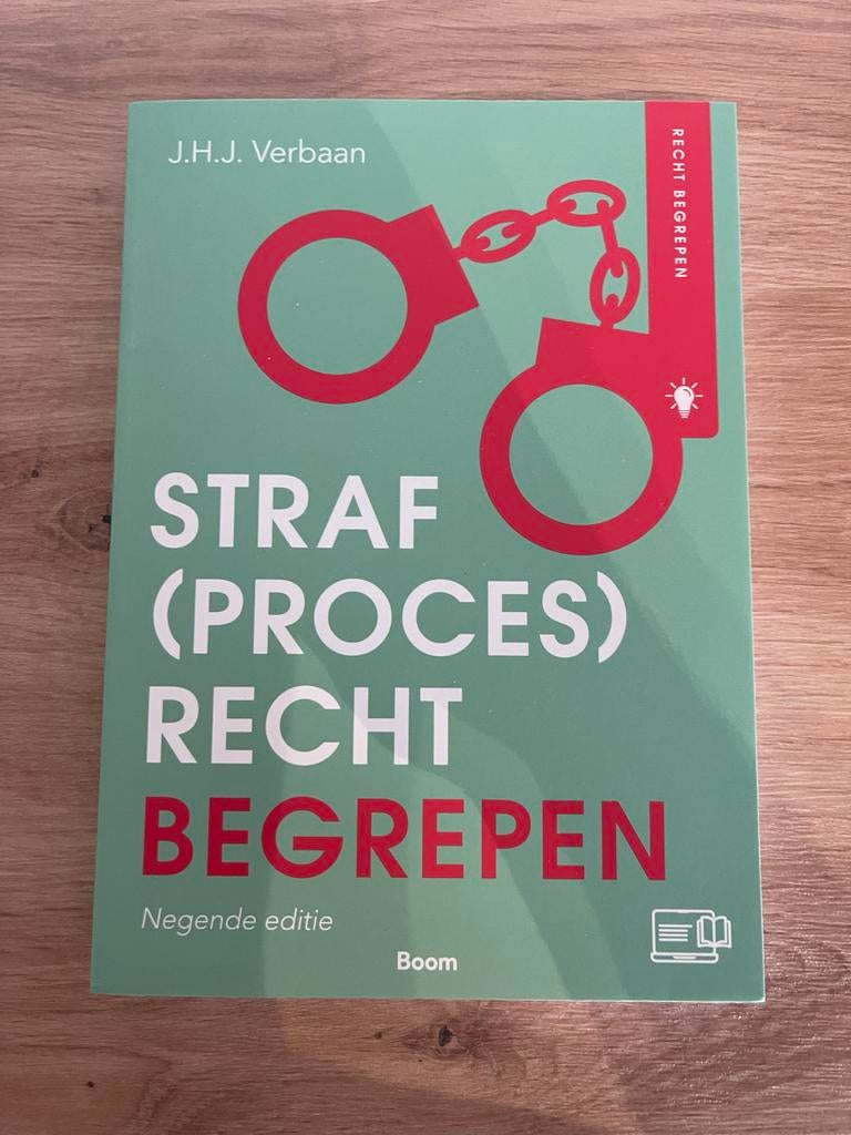 Straf(proces)recht Begrepen - J.H.J. Verbaan (Negende editie, Boeken, Ophalen of Verzenden, Gamma, Zo goed als nieuw, HBO