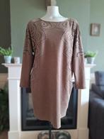 Hale Bob warme leer look jurk of lange trui L, Bruin, Verzenden, Maat 42/44 (L), Zo goed als nieuw