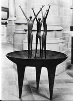 Pa739 ansichtkaart doopvont st laurenskerk rotterdam, Ophalen of Verzenden, 1960 tot 1980, Ongelopen, Zuid-Holland