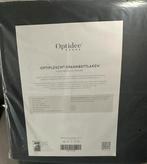 Optidee optipluche hoeslaken 90x200 zwart. Nieuw, Eenpersoons, Nieuw, Ophalen of Verzenden, Hoeslaken of Sloop