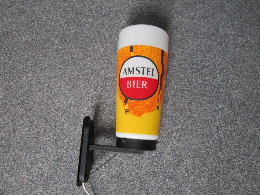 AMSTEL BIER LAMP LICHTRECLAME, Ophalen, Zo goed als nieuw, Overige typen, Amstel