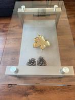 Glazen salontafel 110x70x45, Ophalen, 100 tot 150 cm, 50 tot 100 cm, Minder dan 50 cm