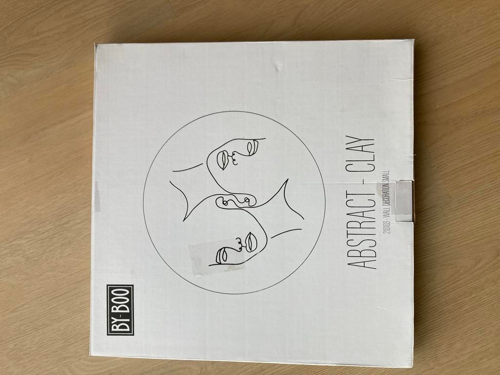 By-Boo Abstract Small Beige Wanddecoratie - Nieuw, Ophalen of Verzenden, Nieuw