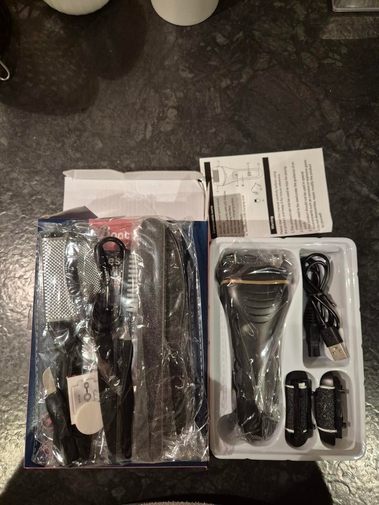 Elecktrische Eeltverwijderaar Set nieuw pedicure voet vijl, Sieraden, Tassen en Uiterlijk, Uiterlijk | Lichaamsverzorging, Nieuw