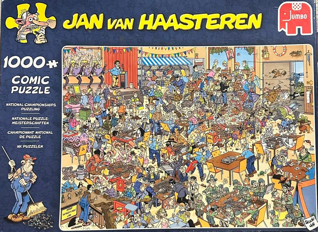 Van Haasteren 1000Kampioenschap puzzelen, Ophalen of Verzenden, 500 t/m 1500 stukjes, Zo goed als nieuw