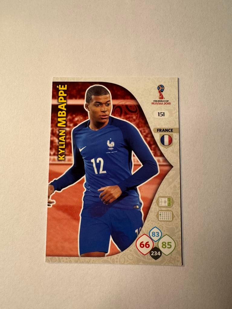 Kylian Mbappe WK 2018 Panini, Hobby en Vrije tijd, Stickers en Plaatjes, Ophalen of Verzenden, Nieuw, Plaatje