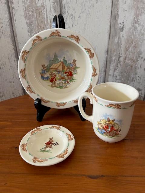 Bunnykins kinder serviesset. 3dlg.( Oud), Ophalen, Overige stijlen, Overige typen