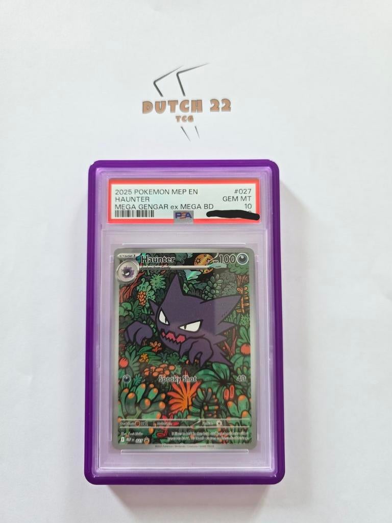 Haunter Mega Gengar Promo PSA10 #027, Ophalen of Verzenden, Nieuw, Losse kaart, Foil