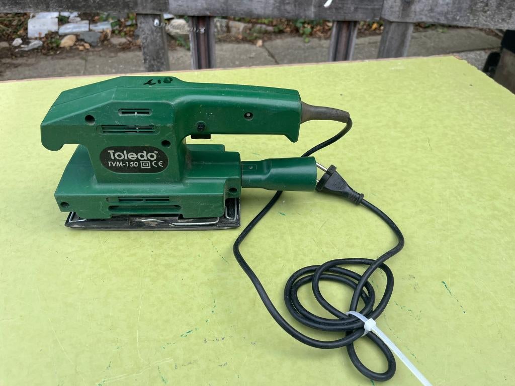 Vlakschuurmachine Toledo, Doe-het-zelf en Verbouw, Gereedschap | Schuurmachines, Ophalen of Verzenden, Gebruikt, Minder dan 600 watt