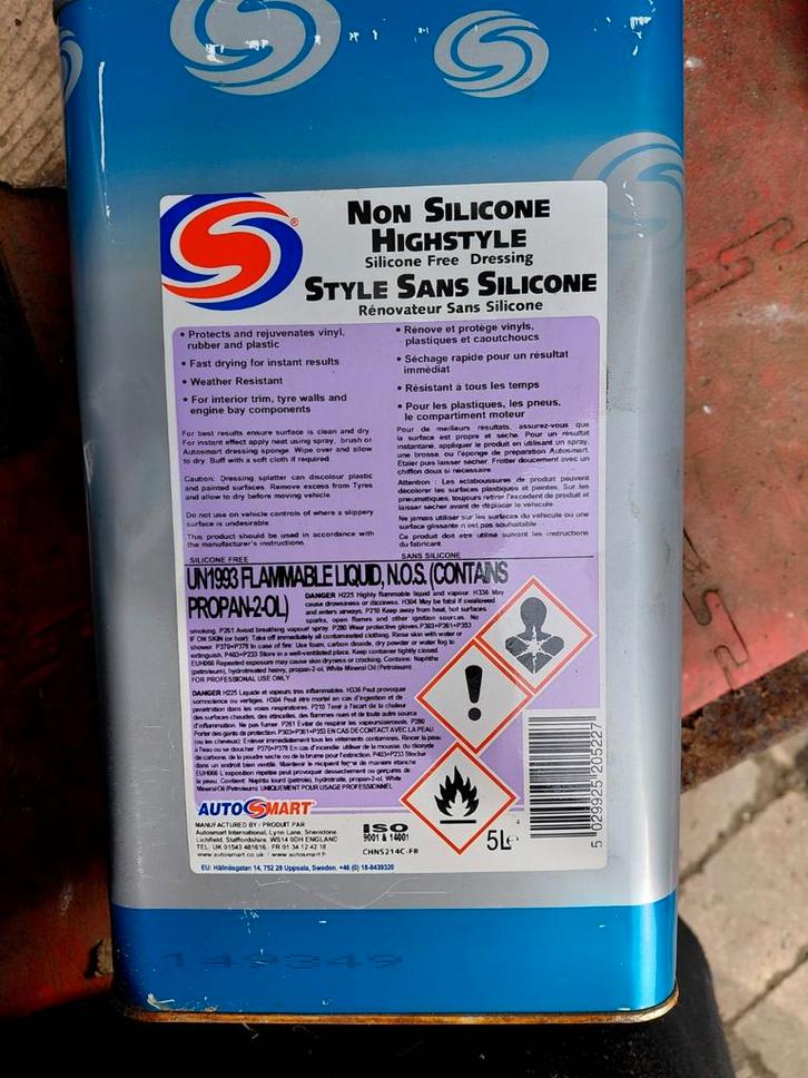 AutoSmart Highstyle Non Silicone Dressing 5L, Auto diversen, Onderhoudsmiddelen, Ophalen of Verzenden