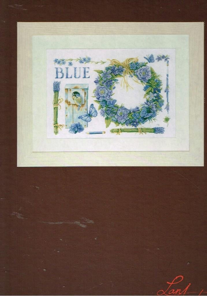 Cado Marjolein Bastin groot borduurpakket Blauwe Krans, Ophalen of Verzenden, Nieuw, Handborduren, Borduurpakket