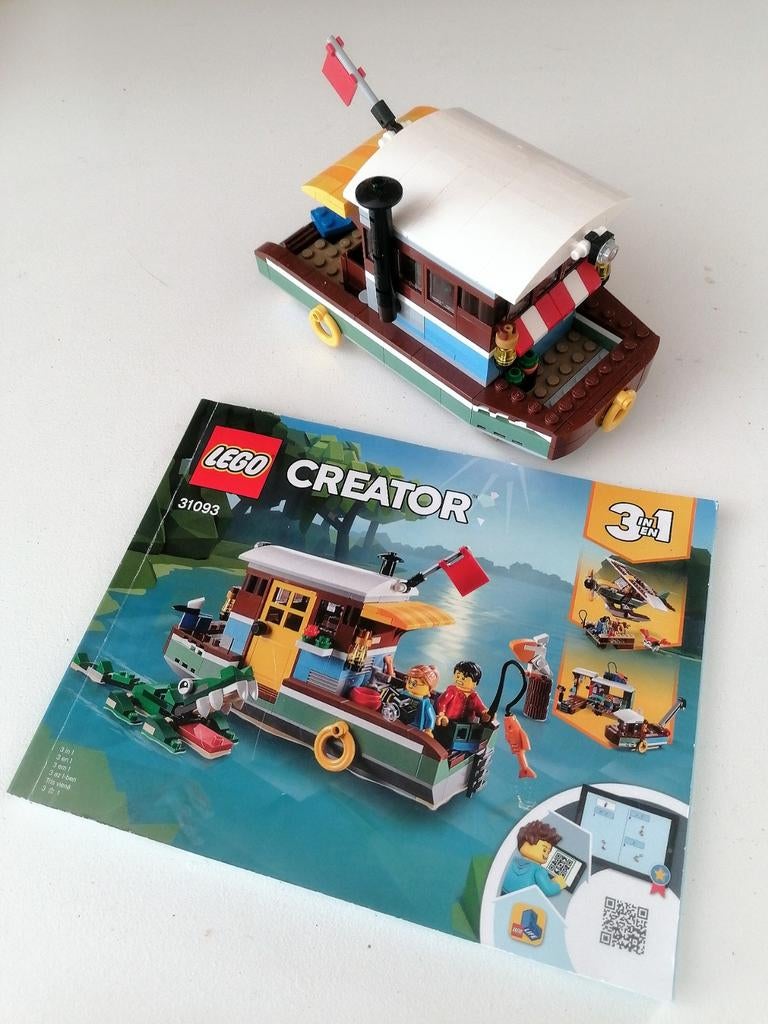 Lego 31093 Creator 3 in 1 (Woonboot aan de rivier)  € 22,50, Kinderen en Baby's, Speelgoed | Duplo en Lego, Ophalen of Verzenden
