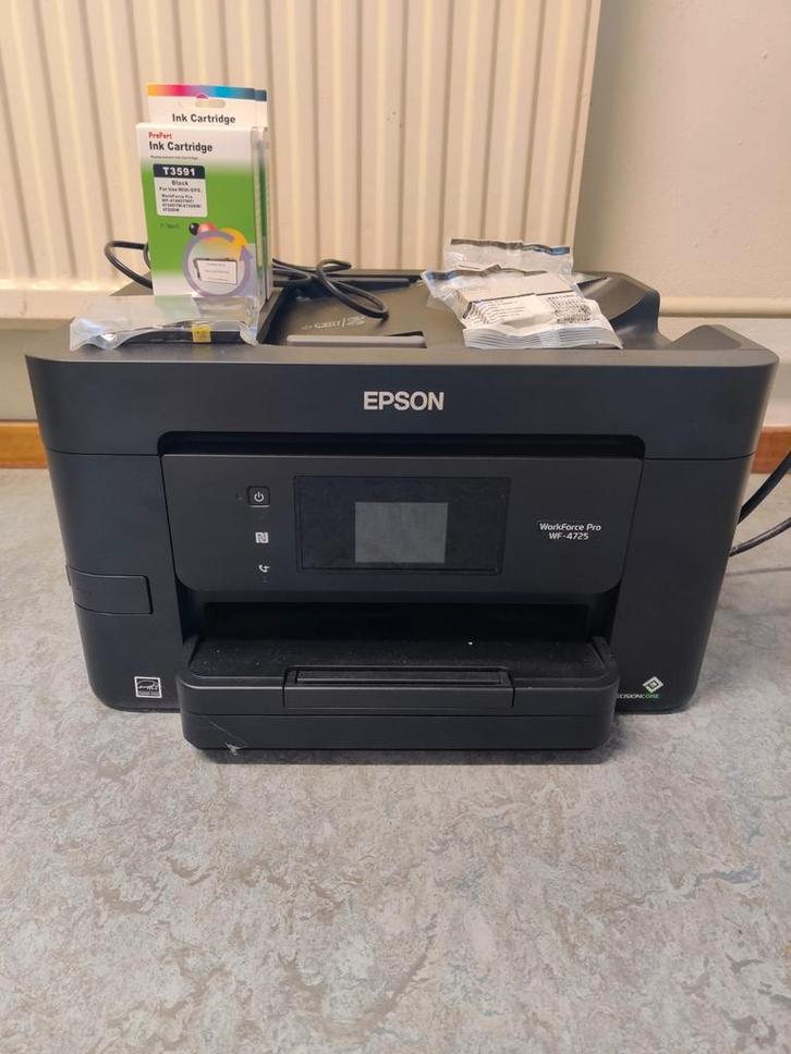 Epson WorkForce Pro WF-4725 All-in-One Printer, Computers en Software, Printers, Gebruikt, All-in-one, Inkjetprinter, Kleur printen