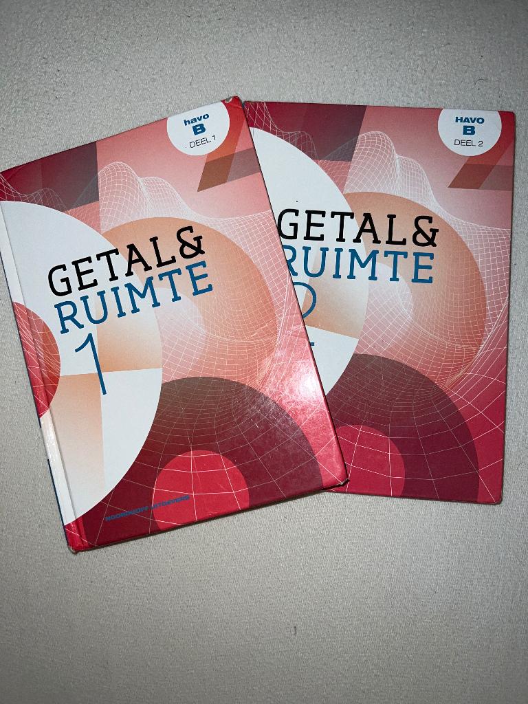 Getal & ruimte Wiskunde B deel 1 & 2 Havo, HAVO, Ophalen of Verzenden, Zo goed als nieuw, Wiskunde B