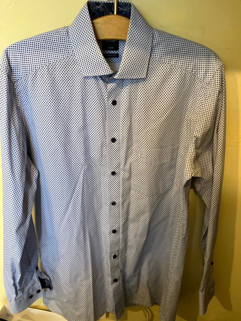 Olymp Luxor overhemd - modern fit - maat 39, Kleding | Heren, Overhemden, Ophalen of Verzenden, Zo goed als nieuw, Blauw, Halswijdte 39/40 (M)