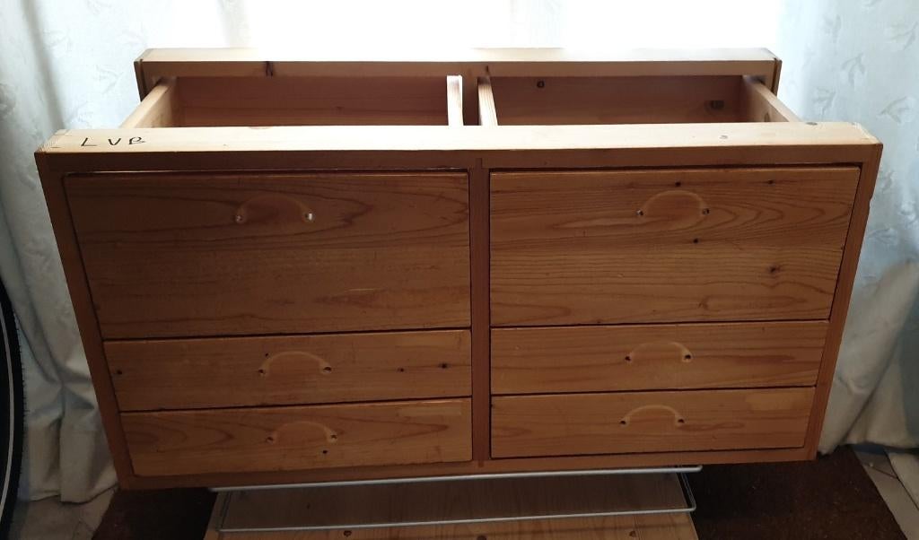 Lundia ladenblok 80x40 blank gelakt in nette staat, Ophalen, Gebruikt