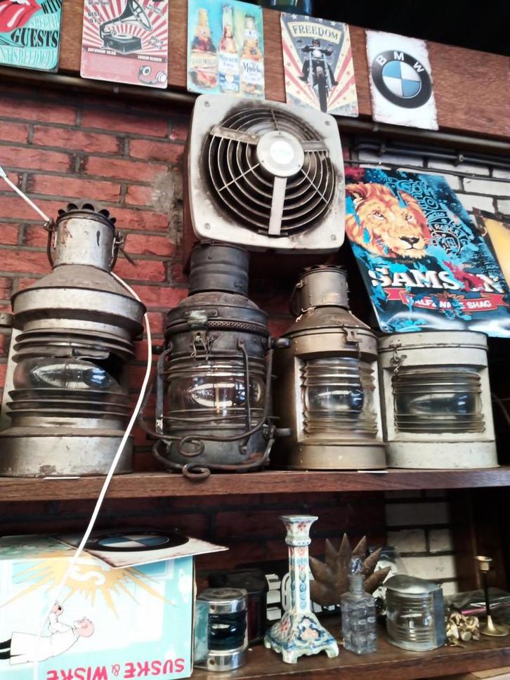 Diverse Scheepvaart Lampen - Maritieme Decoratie, Antiek en Kunst, Antiek | Lampen, Ophalen of Verzenden