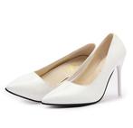 Witte hakken / pumps lak leren dames vrouwen glimmende, Verzenden, Nieuw, Wit, Pumps