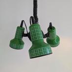 Vintage Massive space age hanglamp. Ufo. Met 3 spots Groen, Huis en Inrichting, Lampen | Hanglampen, Ophalen of Verzenden, Gebruikt