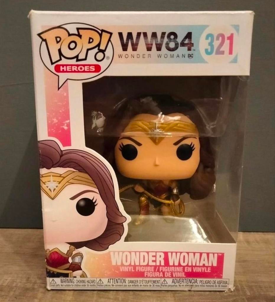 321 Wonder Woman WW84 Funko Pop, Ophalen of Verzenden, Zo goed als nieuw