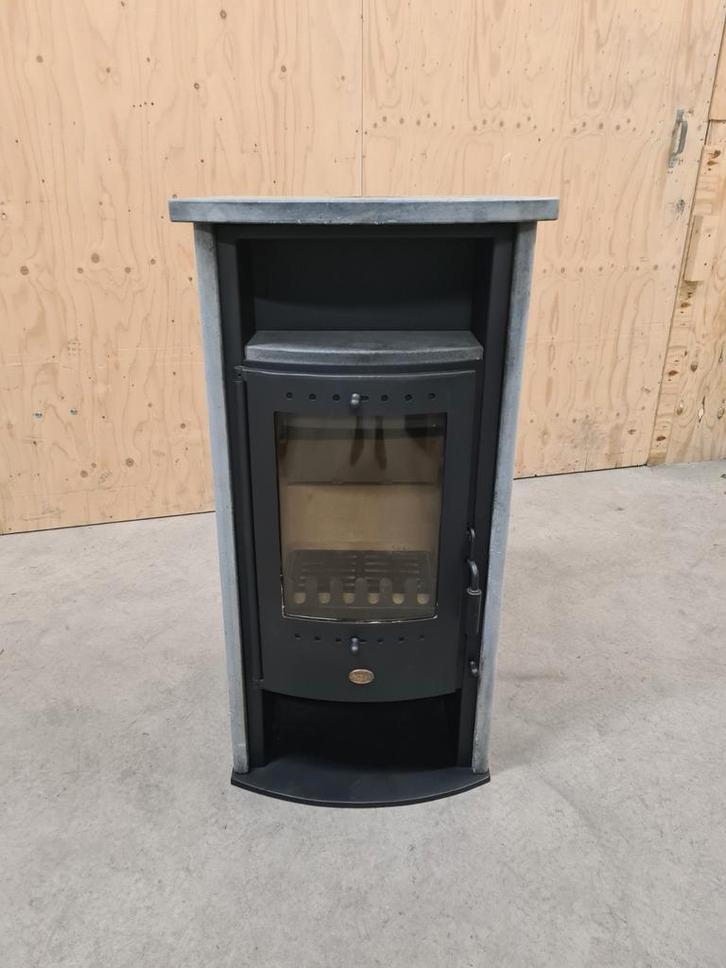 MOOIE SPEKSTEEN HOUTKACHEL VOOR WEINIG!, Huis en Inrichting, Kachels, Gebruikt, Vrijstaand, Houtkachel, Hout, Ophalen